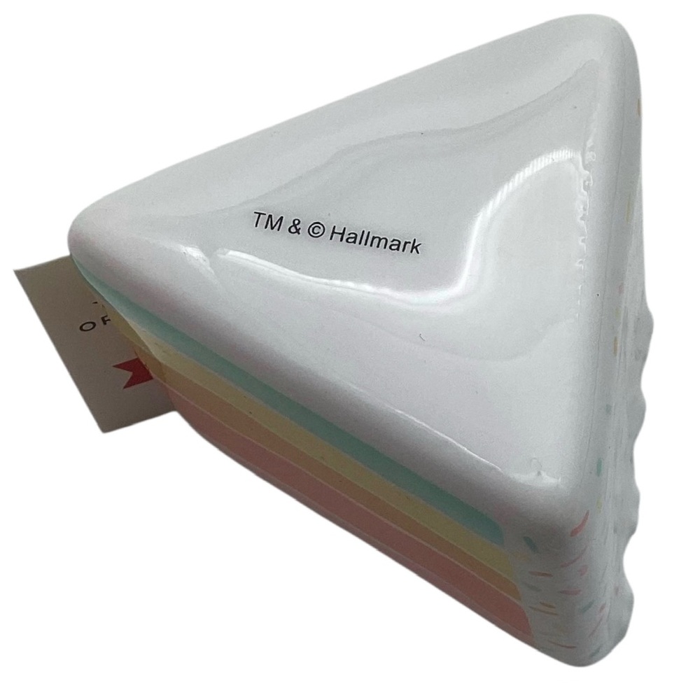 Hallmark Rainbow Slice of Cake Shatterproof Christmas Ornament (NWT) - Picture 14 of 14